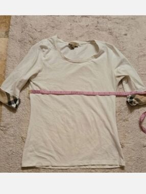 Burberry White Top Size M